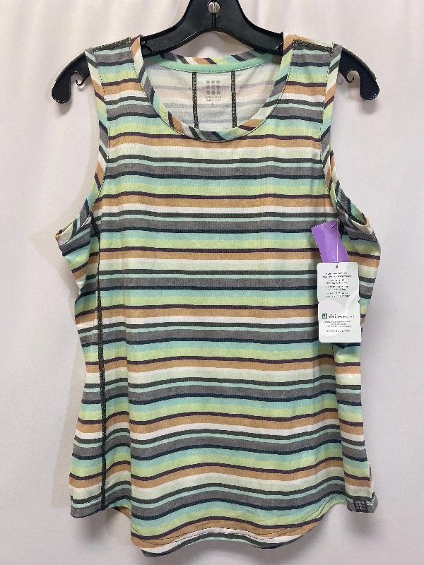Breathable Yoga Tops for Hot Yoga Classes -Green Athletic Tank Top Title Nine, Size L
