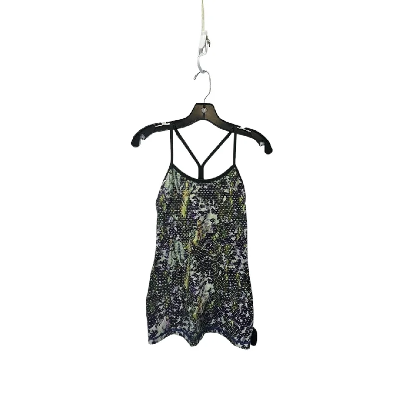 Yoga Tops for Movement and Flexibility Support -Green & Purple Athletic Tank Top Lululemon, Size S