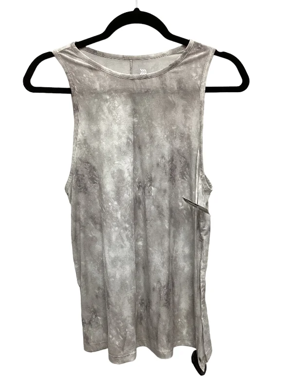 Yoga Tops with Breathable Fabric -Grey Athletic Tank Top All In Motion, Size M