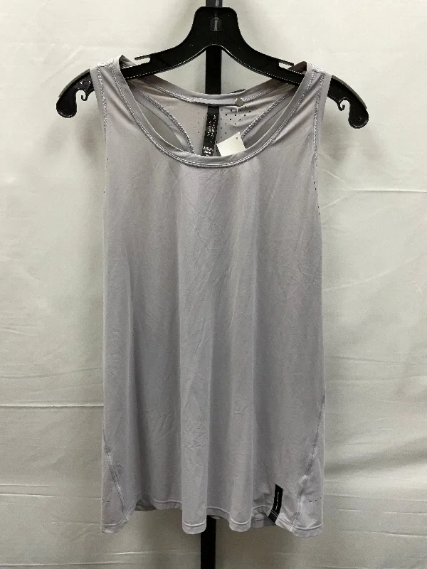 Yoga Tops for Core Workouts -Grey Athletic Tank Top Athleta, Size 2x