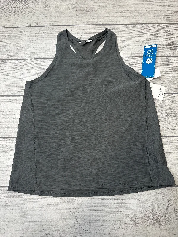 Women's Yoga Tops for Power Yoga -Grey Athletic Tank Top Athleta, Size L