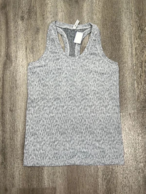 Yoga Tops for Core Workouts -Grey Athletic Tank Top Athleta, Size M