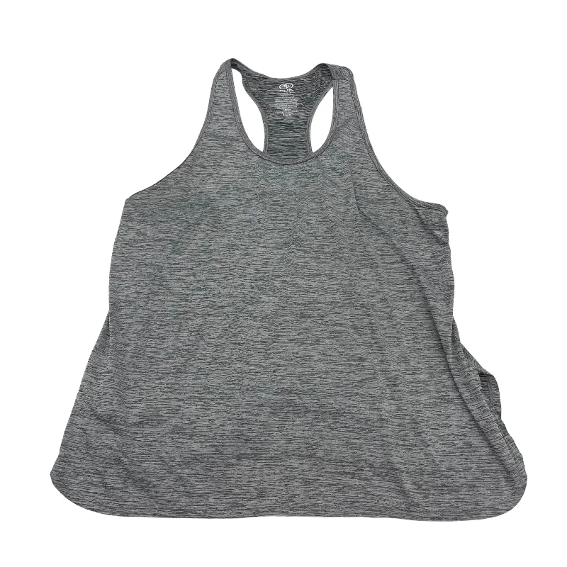 Long Sleeve Yoga Tops -Grey Athletic Tank Top Athletic Works, Size Xl