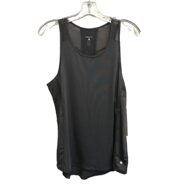 Comfortable Yoga Tops for Summer -Grey Athletic Tank Top By Layer 8, Size: M
