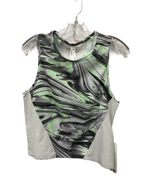 Women's Yoga Tops for Power and Strength -Grey Athletic Tank Top By Lululemon, Size: M