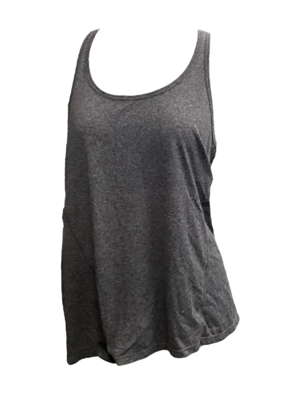 Yoga Tops for Support and Comfort in Class -Grey Athletic Tank Top Calvin Klein, Size S