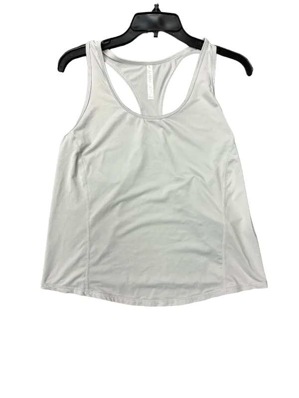 Yoga Tops with Supportive Features -Grey Athletic Tank Top Fabletics, Size L