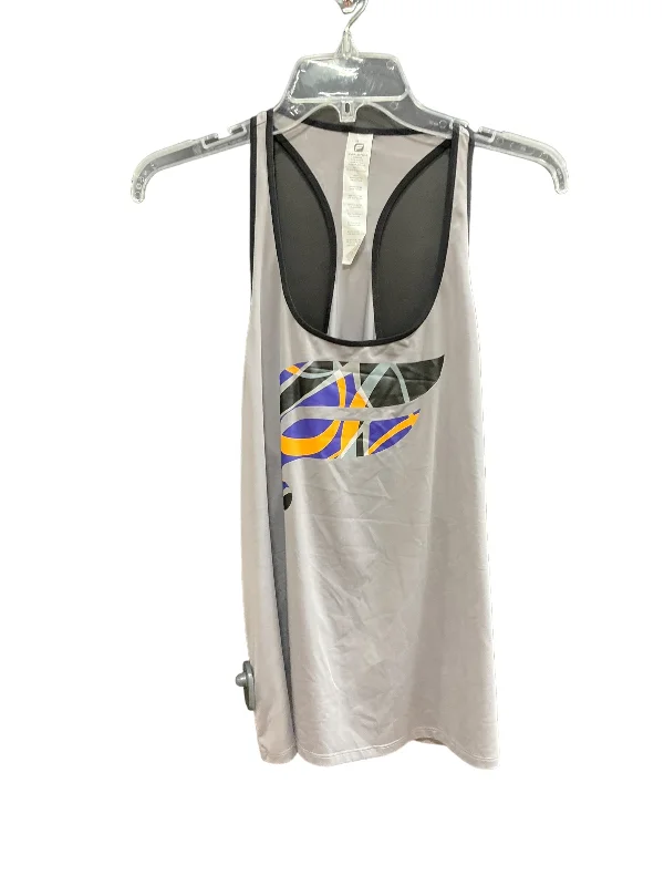 Stylish Yoga Tops for Fitness and Flexibility -Grey Athletic Tank Top Fabletics, Size Xl