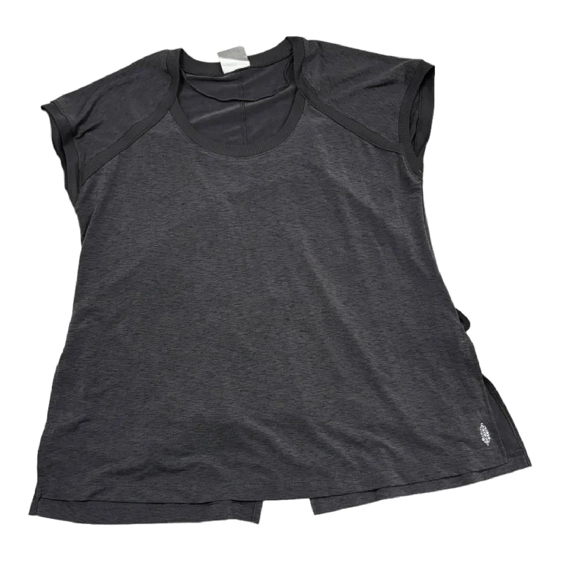 High Neck Yoga Tops for Comfort -Grey Athletic Tank Top Free People, Size S