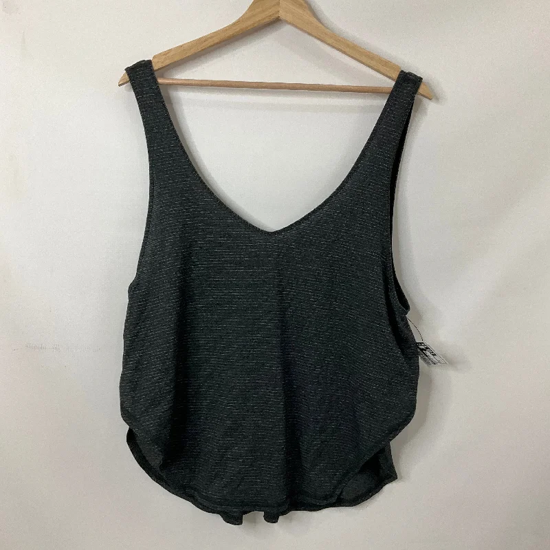 Yoga Tops for Flexibility and Comfort -Grey Athletic Tank Top Lululemon, Size 4