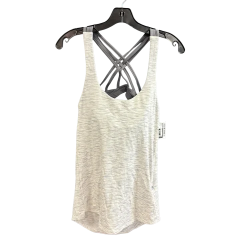Tight-Fitting Yoga Tops -Grey Athletic Tank Top Lululemon, Size 4
