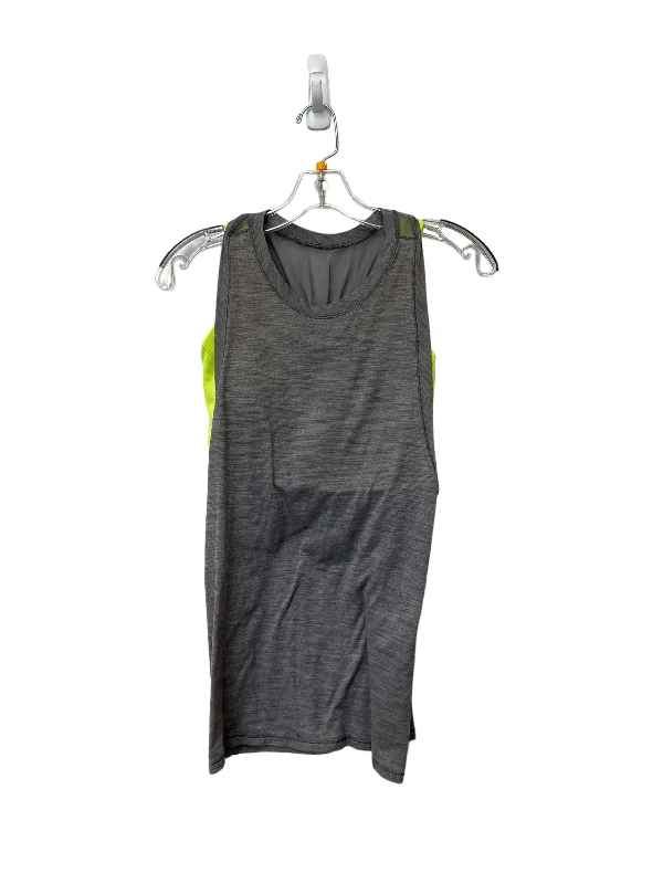 Comfortable Yoga Tops for Yoga and Pilates -Grey Athletic Tank Top Lululemon, Size 8