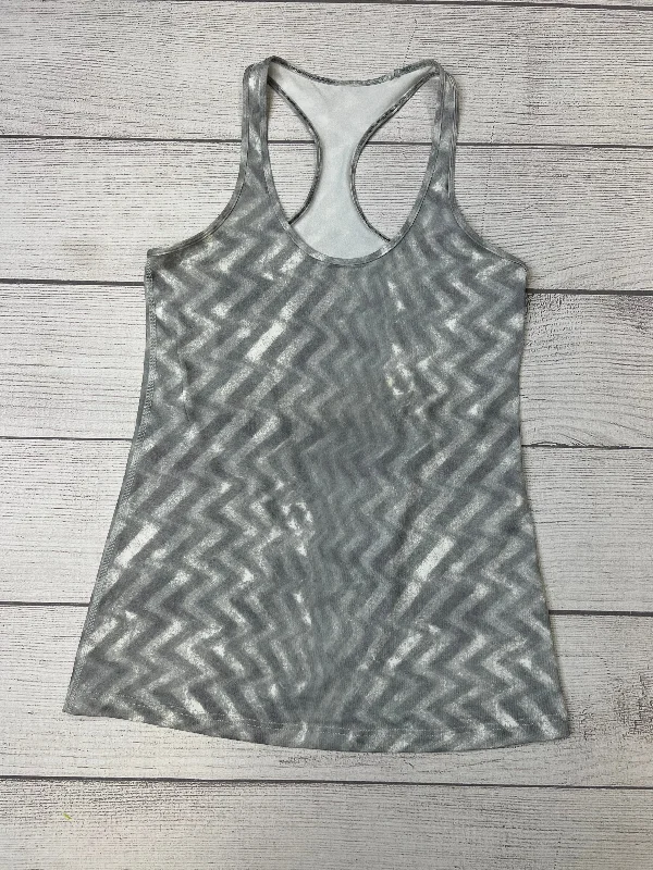 Soft Yoga Tops for Everyday Practice -Grey Athletic Tank Top Lululemon, Size M