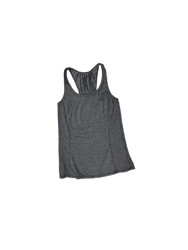 Tank Style Yoga Tops -Grey Athletic Tank Top Lululemon, Size S
