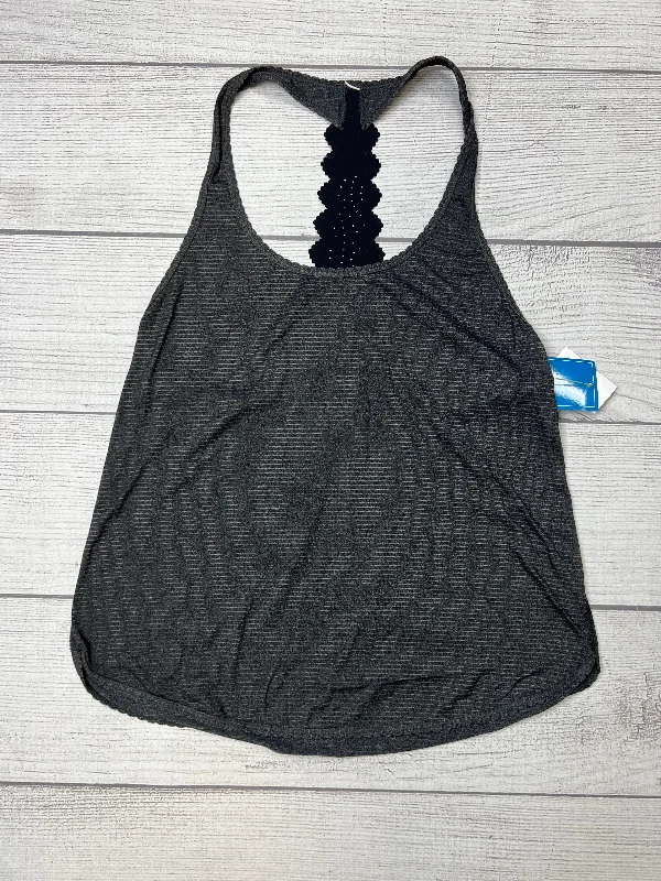 Women's Yoga Tops with Built-In Bra Support -Grey Athletic Tank Top Lululemon, Size S