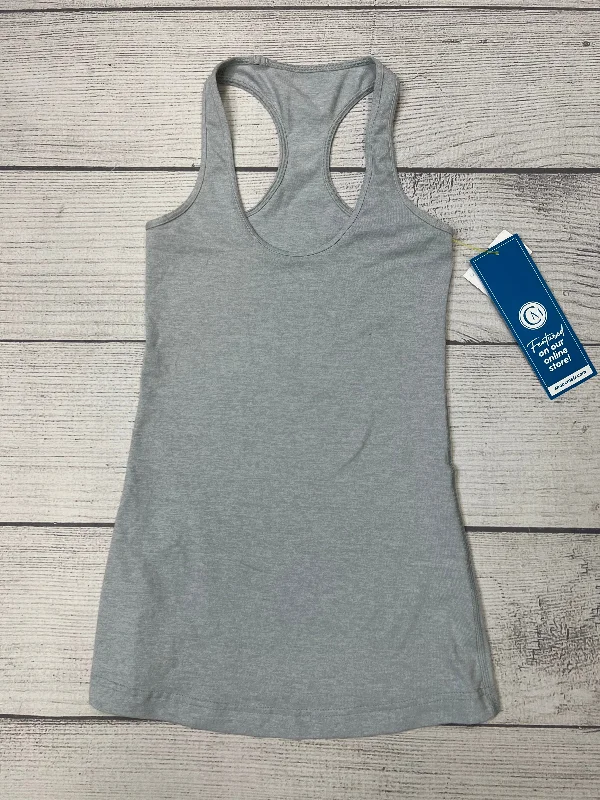 Versatile Yoga Tops for Gym and Studio Use -Grey Athletic Tank Top Lululemon, Size S