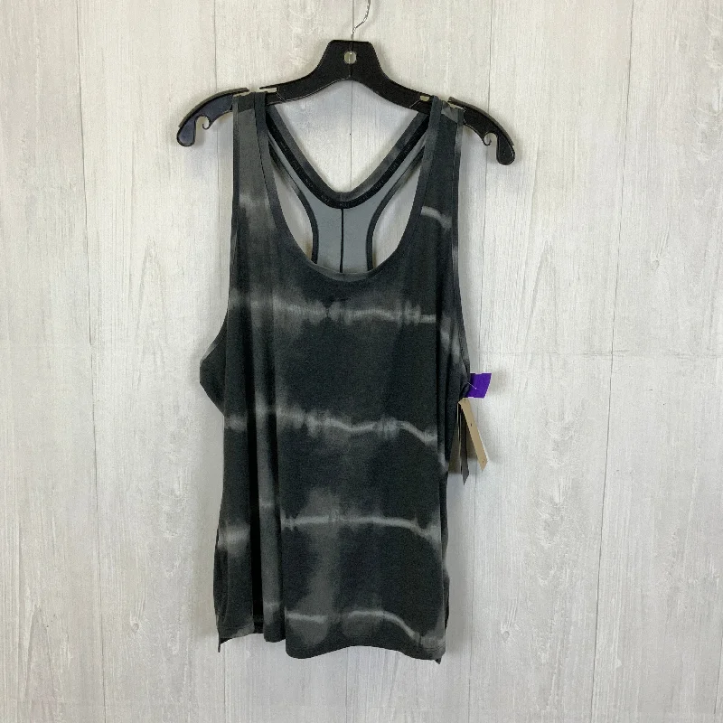 Long Sleeve Yoga Tops for Winter -Grey Athletic Tank Top Nike Apparel, Size 1x