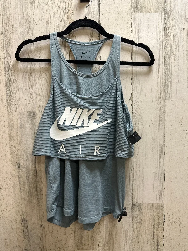 Breathable Yoga Tops with Soft Material -Grey Athletic Tank Top Nike Apparel, Size S