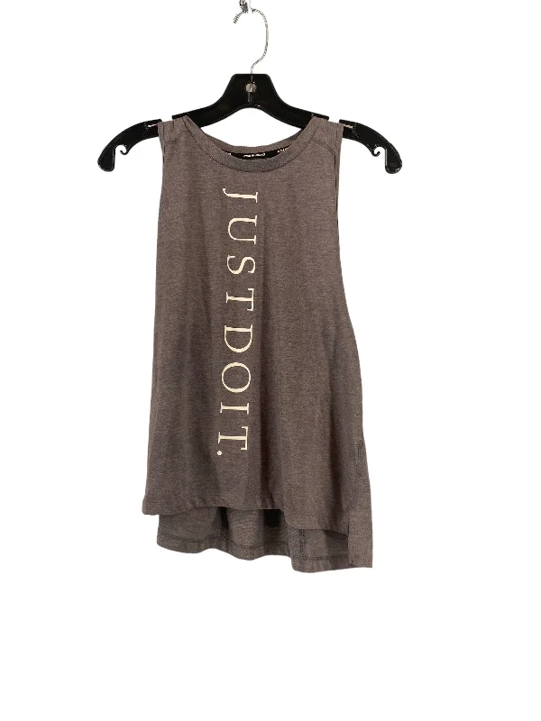 Yoga Tops for Flexibility and Stretch -Grey Athletic Tank Top Nike, Size M