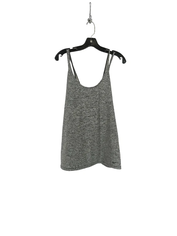 Yoga Tops for Power and Flexibility -Grey Athletic Tank Top Nike, Size Xl