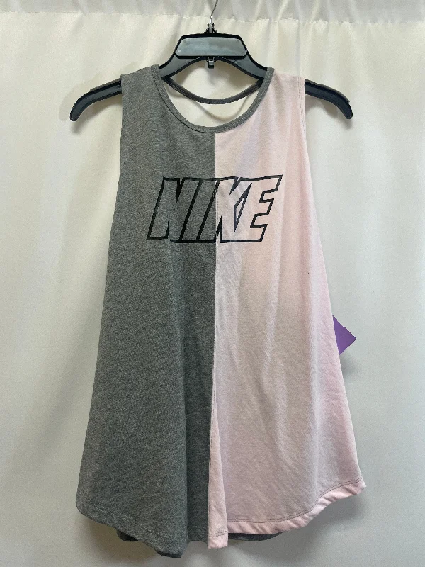 Women's Yoga Tops for Daily Wear -Grey Athletic Tank Top Nike, Size Xl