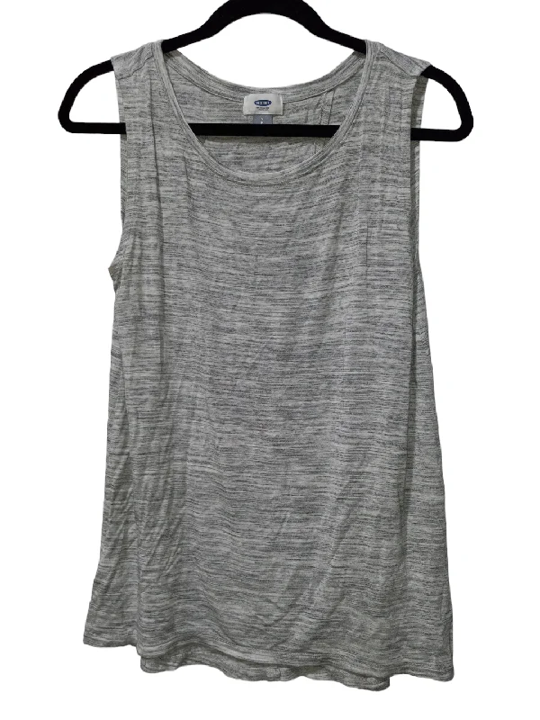 Yoga Tops for Active Women -Grey Athletic Tank Top Old Navy, Size S