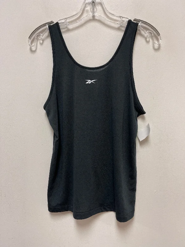 Yoga Tops for Strength and Flexibility -Grey Athletic Tank Top Reebok, Size M