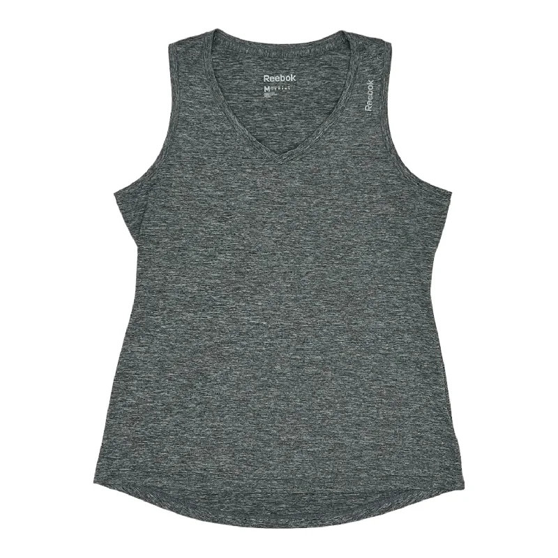 Yoga Tops with Stretchable Fabric for Movement -Grey Athletic Tank Top Reebok, Size M
