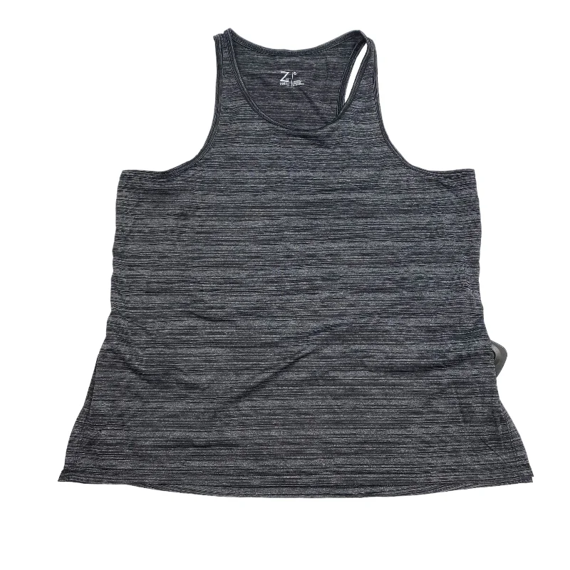 Yoga Tops for Pilates and Yoga -Grey Athletic Tank Top Zella, Size S