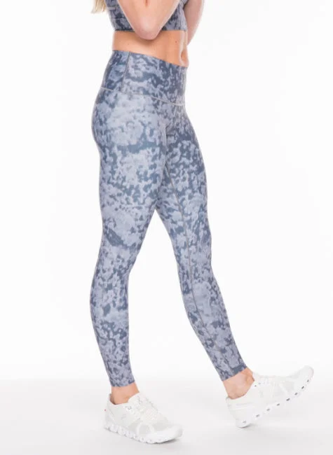 High-Waisted Yoga Pants with Tummy Control -Grey Fog Yoga Pants