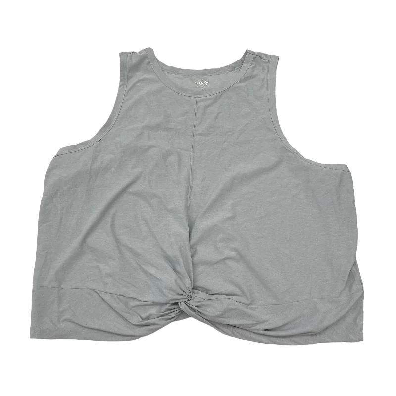 High Neck Yoga Tops for Comfort -GREY OLD NAVY ATHLETIC TANK TOP, Size 3X