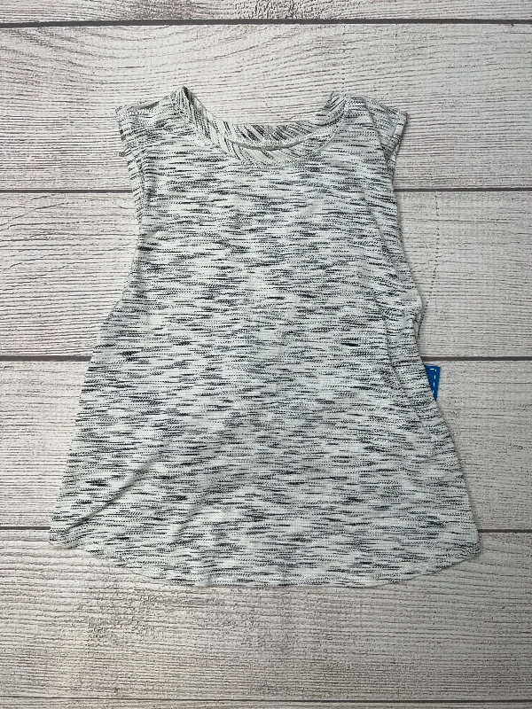 Long Sleeve Yoga Tops for Extra Coverage -Grey White Athletic Tank Top Lululemon, Size Xs