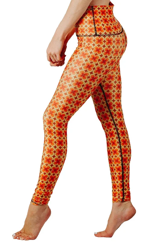 Yoga Pants for Mobility and Flexibility -Groovy Girl Printed Yoga Leggings