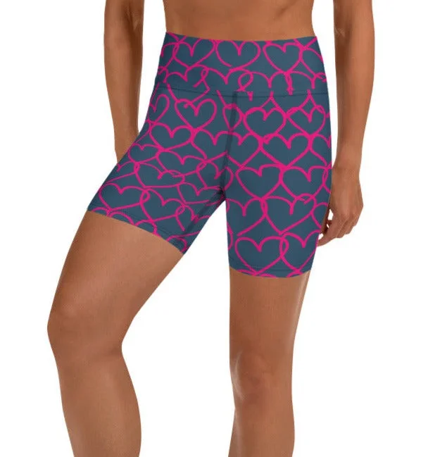 Quick Dry Yoga Shorts for Flexibility -Grounded in Love High Waist Yoga Shorts