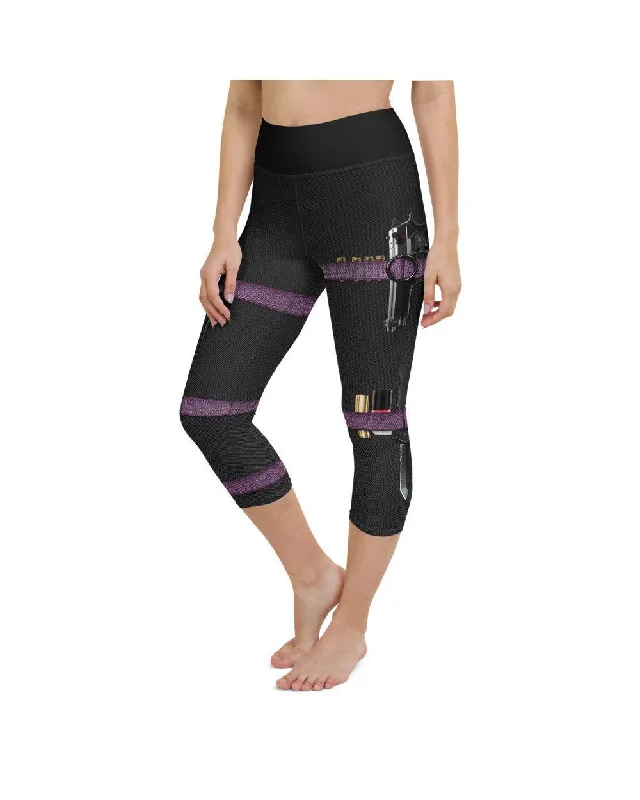 Best Leggings for Yoga Practice -Guns & Make-up Carbon Yoga Capris