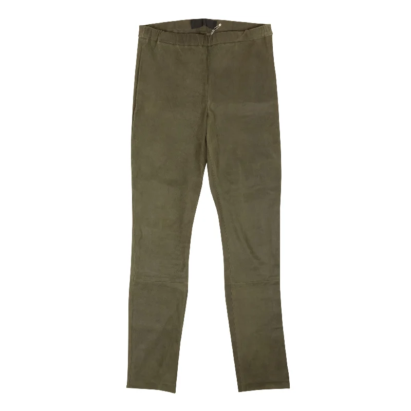 Yoga Shorts for Relaxing and Stretching -Haider Ackermann Leather Leggings - Green