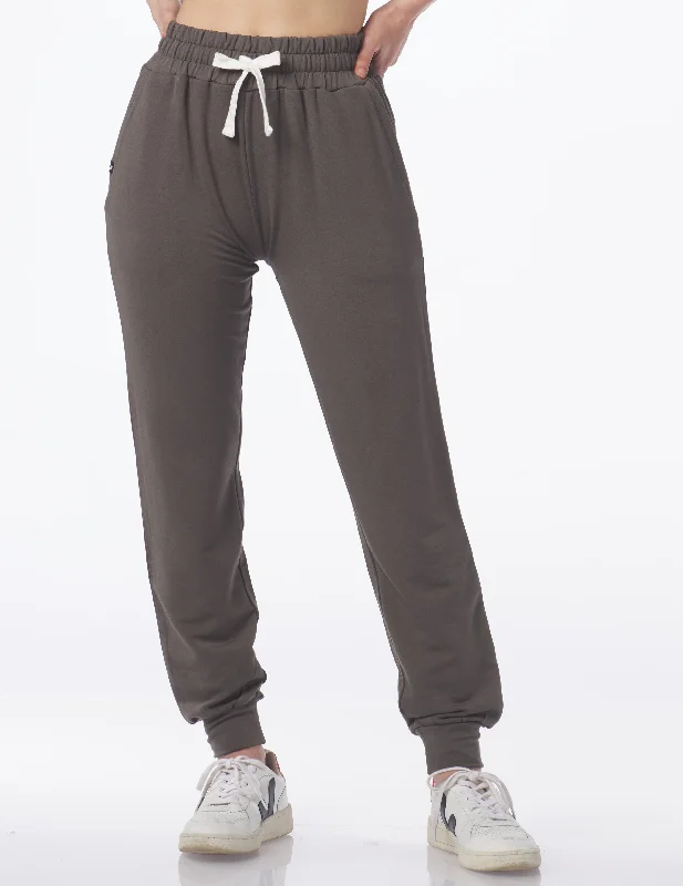 Stylish Yoga Pants with Pockets -Halfway Jogger: Fern