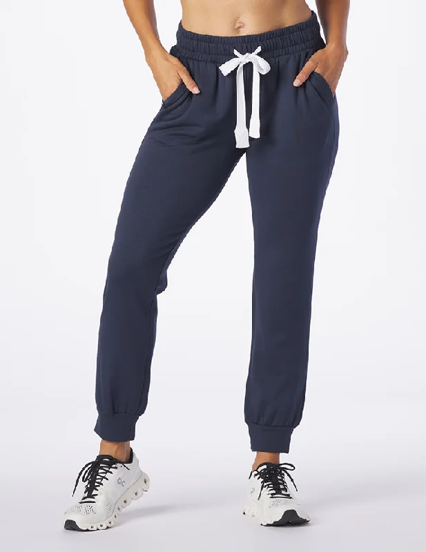 Women's Yoga Pants for Fitness -Halfway Jogger: Indigo