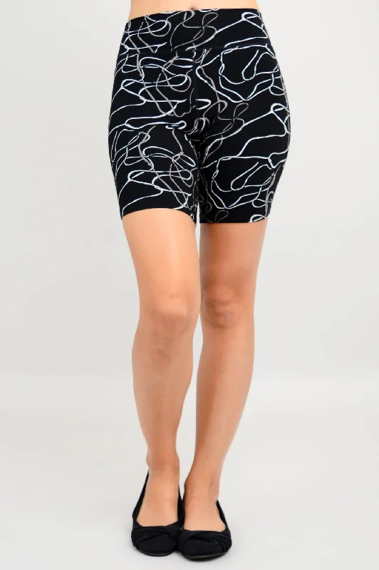 Premium Yoga Shorts for Relaxing -Hallie Shorts, Art Expo, Bamboo