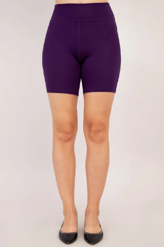 Yoga Shorts for Hot Yoga and Stretching -Hallie Shorts, Royale, Bamboo