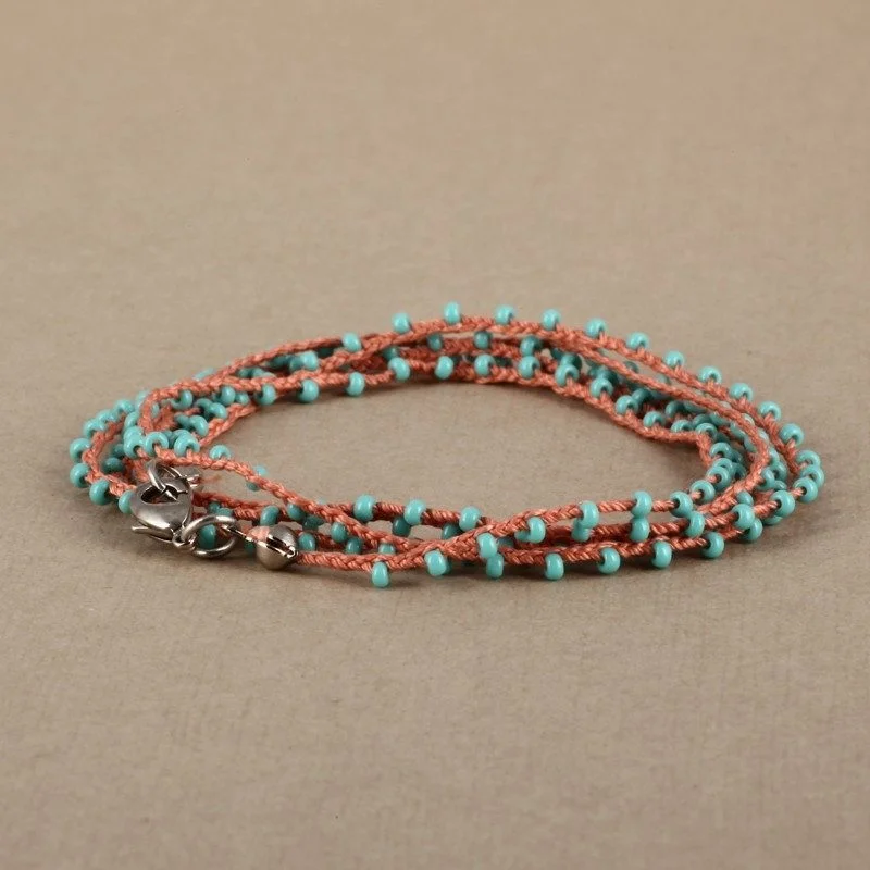 Stylish Yoga Shorts for Comfort -Hand Made Necklace/ Bracelet With Contrast Beads