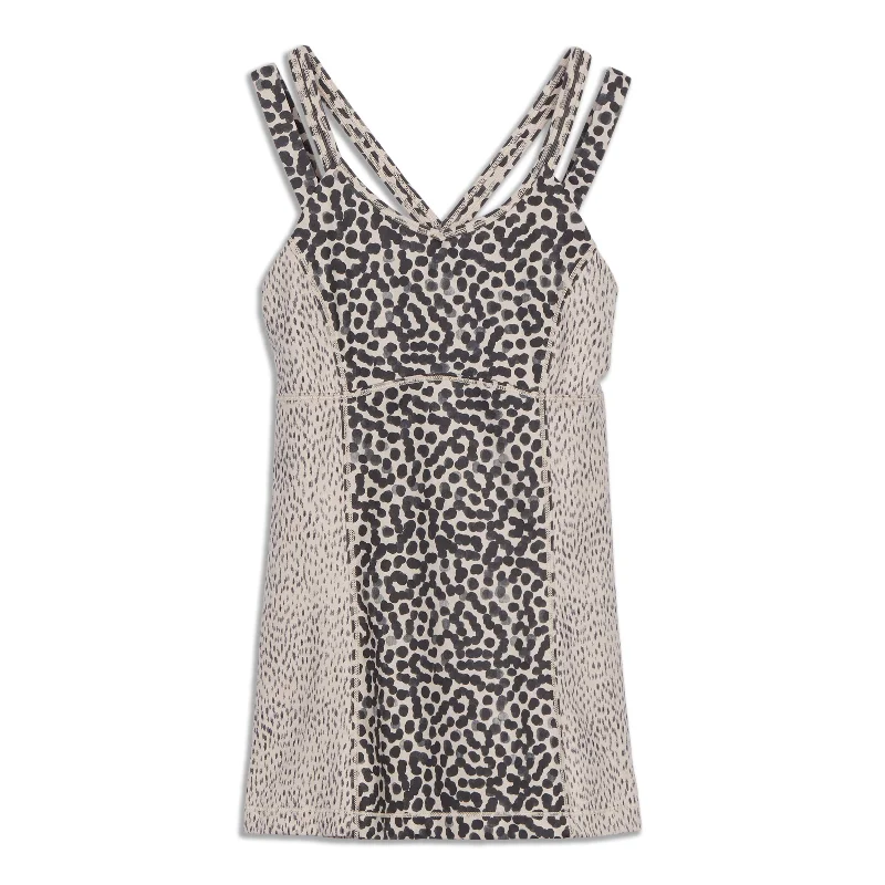 High-Cut Yoga Tops for More Coverage -Happy Strappy Tank Top - Resale