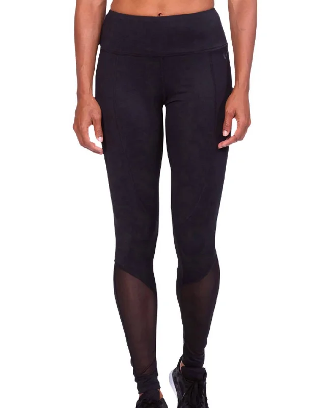 Comfortable Yoga Shorts for Warm Weather -Headline Mesh Ryder Leggings In Black