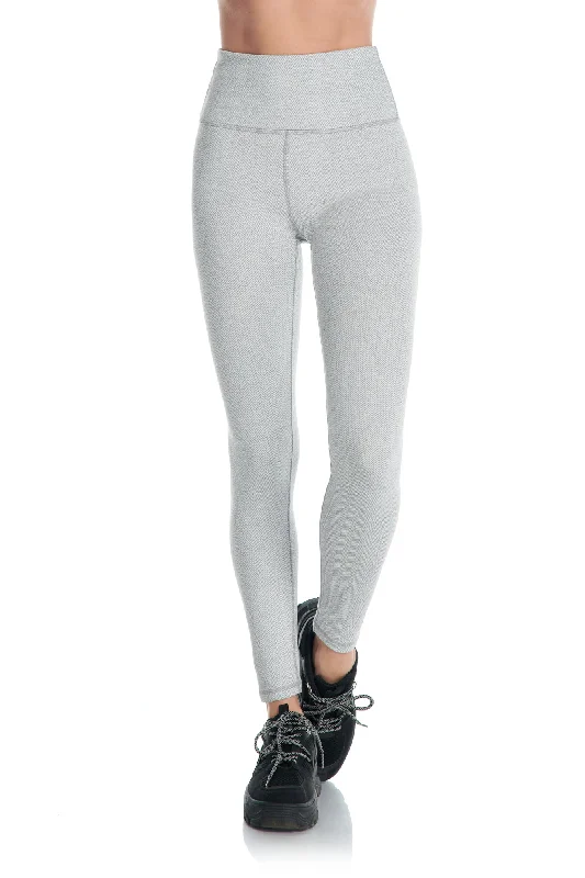 Breathable Full-Length Yoga Pants -Seamless Herringbone Jacquard Warm Legging