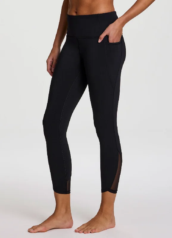 Stylish Yoga Pants with High Waist -High Alert Mesh Tech Flex 7/8 Legging