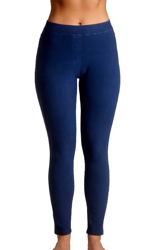 Breathable Yoga Shorts for Training -High Rise Jegging In Denim