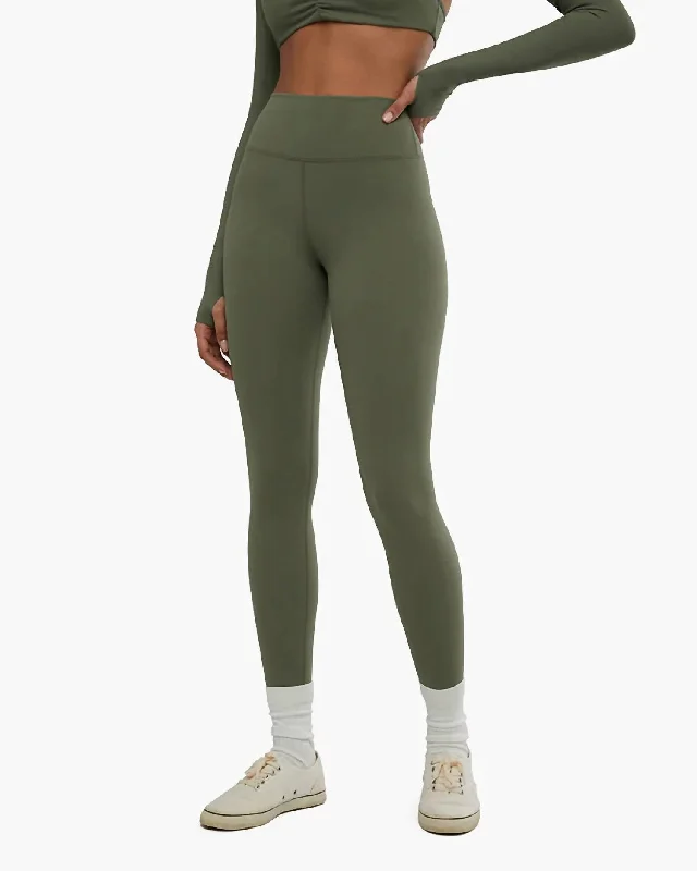 Yoga Shorts for Active Training -High Rise Legging In Green