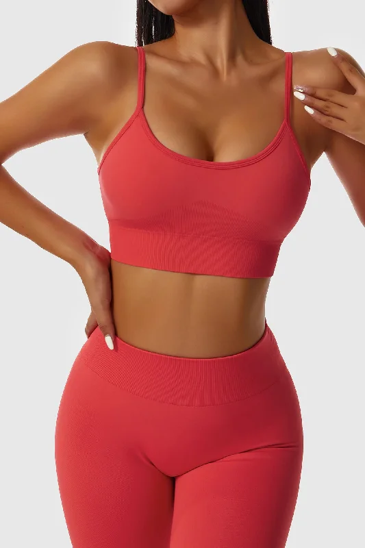 Yoga Bar with Agave -High Strap Crossover Sports Bra