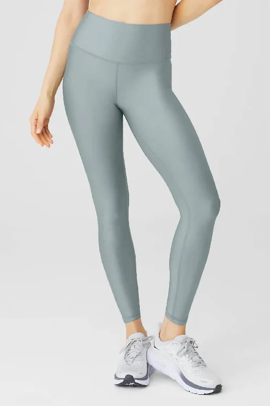 Premium Yoga Shorts for Flexibility and Stretch -High Waist Airlift 7/8 Legging In Cosmic Grey Premium Yoga Shorts for Flexibility and Stretch -High Waist Airlift 7/8 Legging In Cosmic Grey