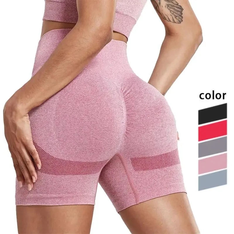 Yoga Shorts for Running -High Waist Bum Defining Yoga Shorts